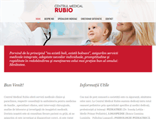 Tablet Screenshot of centrulmedicalrubio.ro